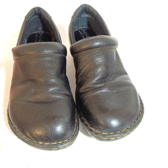 BOC Born Concept Brown Leather Slip On Mules Clogs Size 9M...Gently Worn EUC - Picture 1 of 12